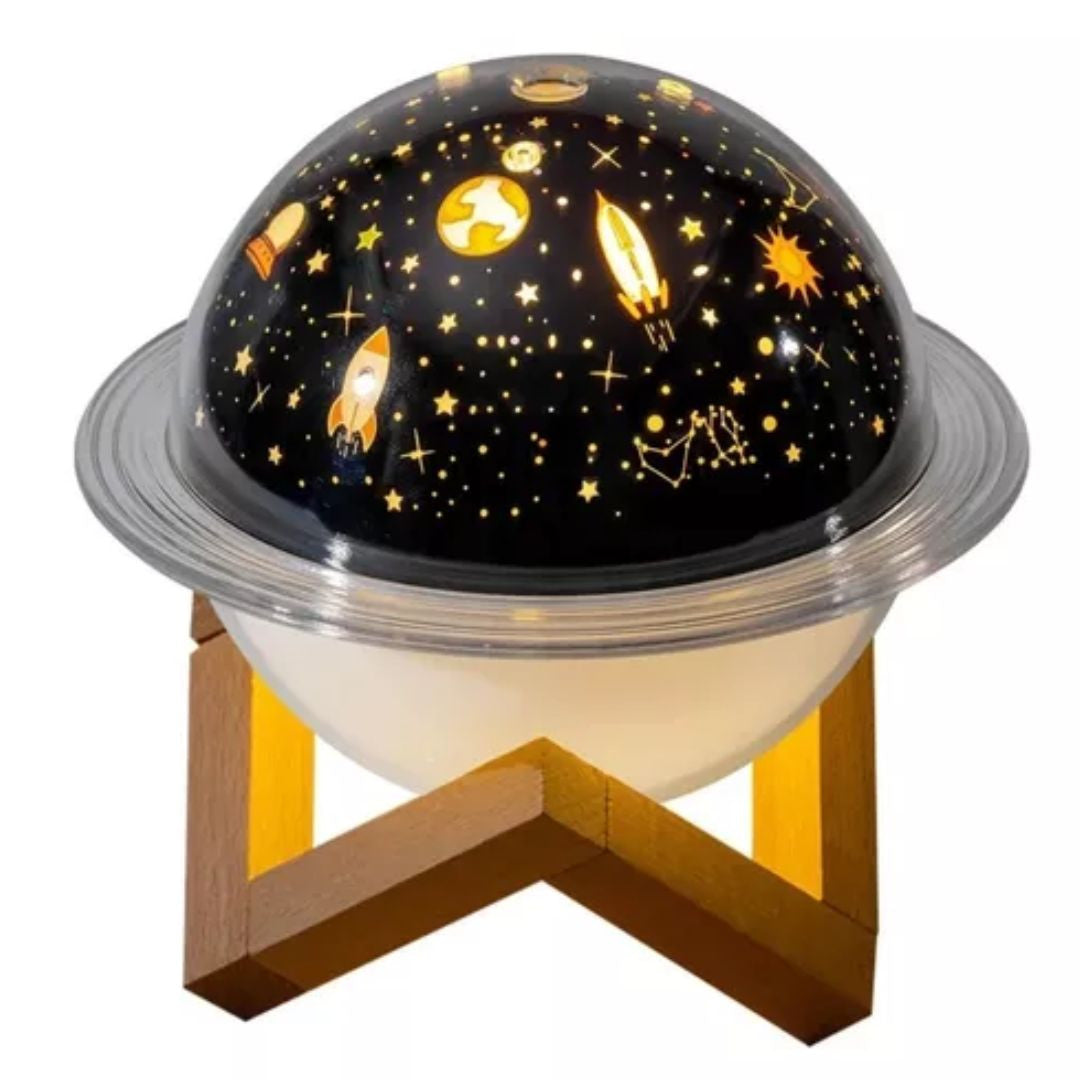Humidificador Aromático Planetario 3D con Luz Relajante