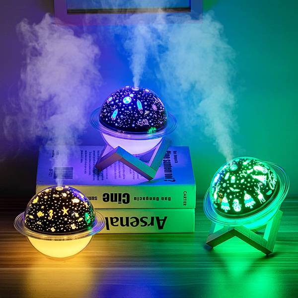 Humidificador Aromático Planetario 3D con Luz Relajante